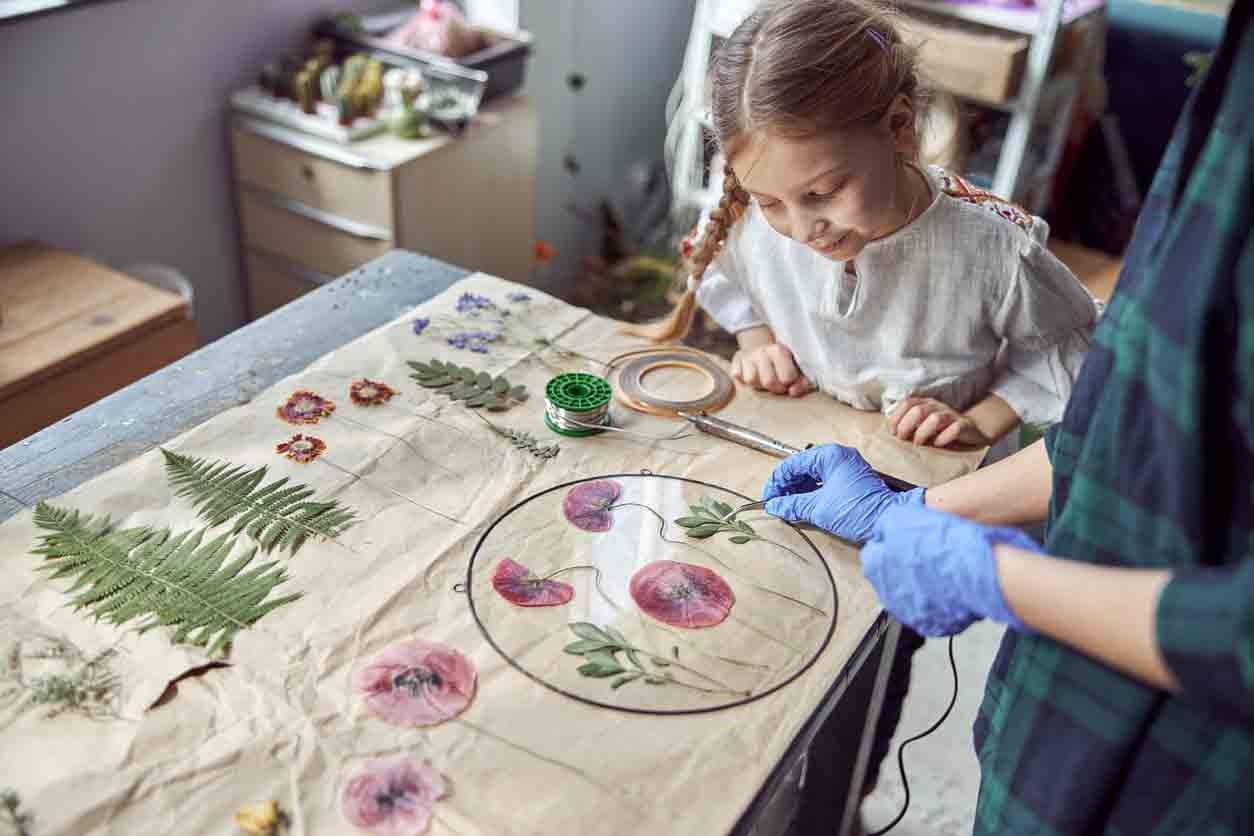 Flower pressing