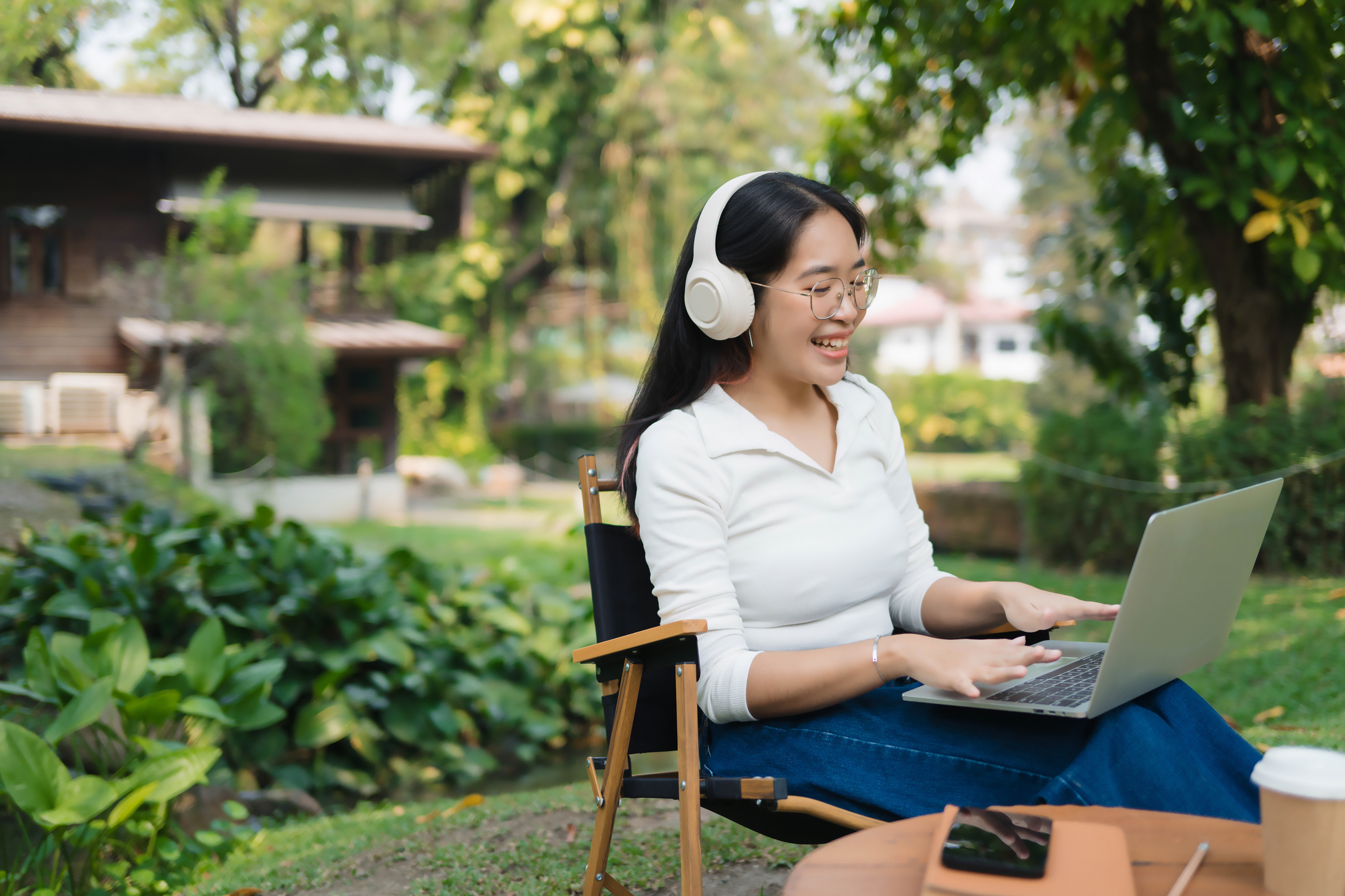 Working from home outside