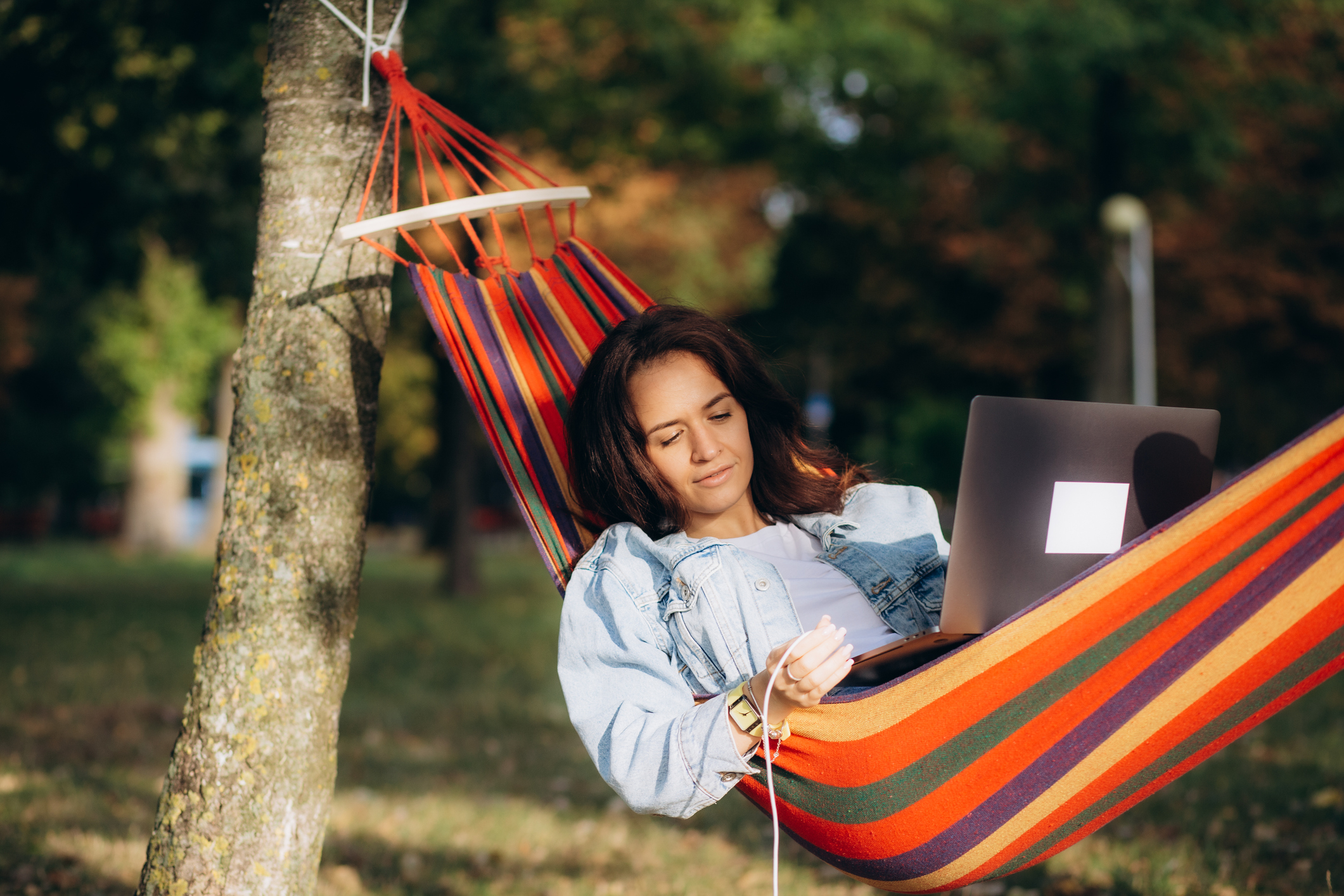 Working from home outside